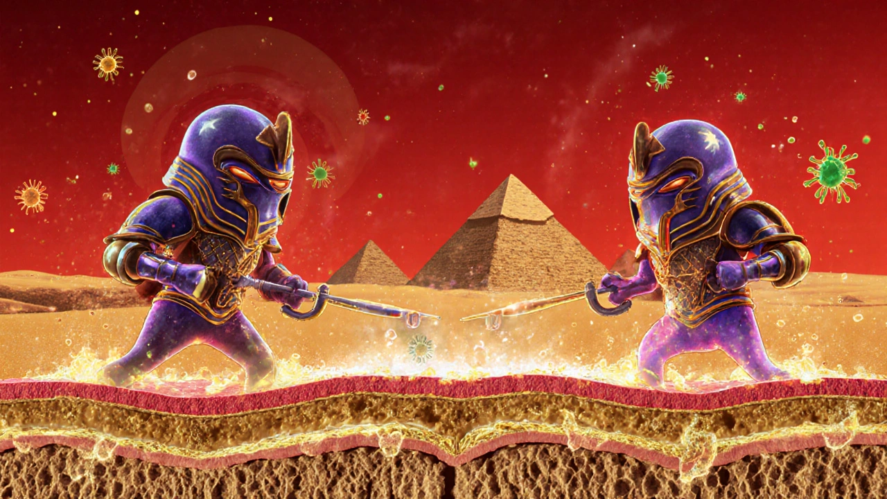 Mikroskopické bakterie brání střevní stěnu před škodlivými patogeny.