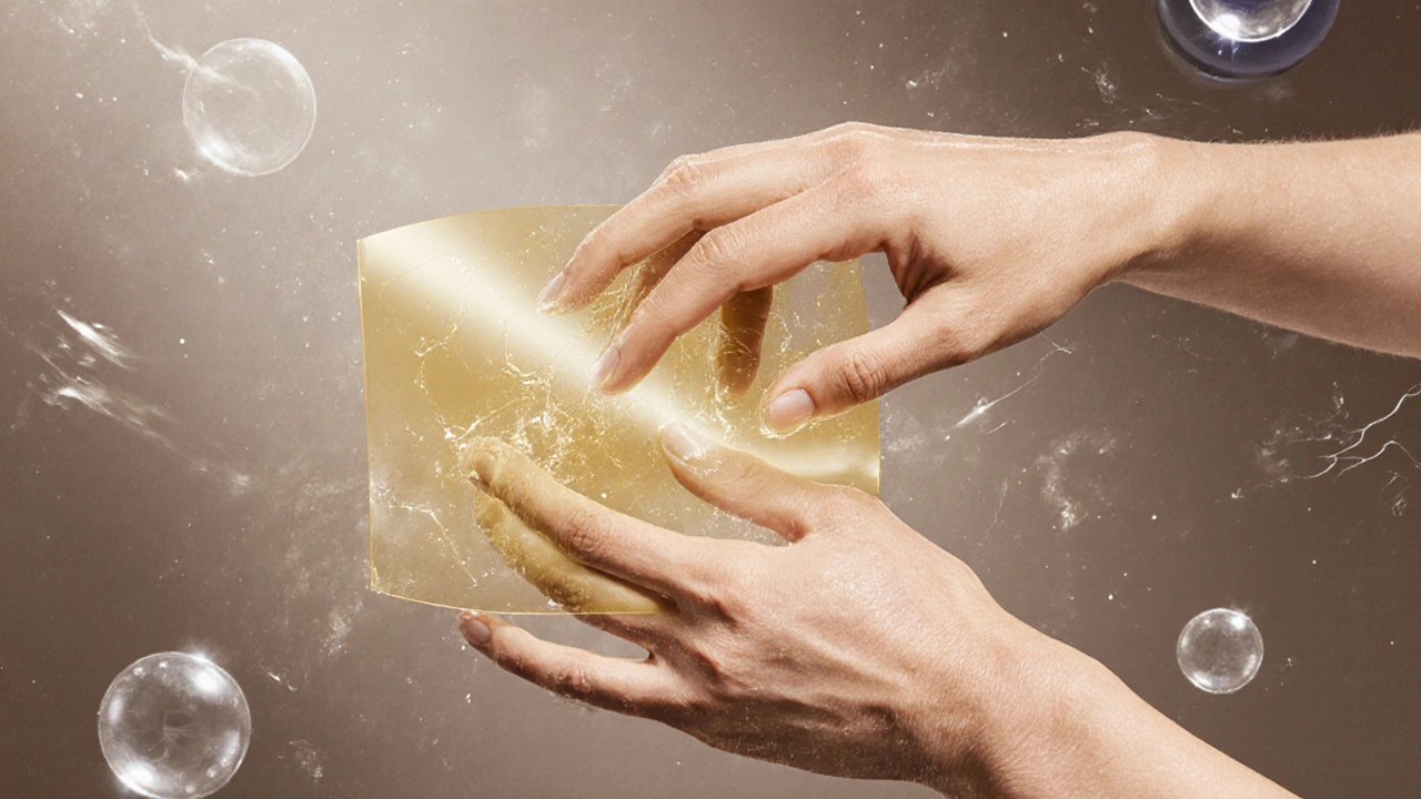 Ochranná vrstva krému na prasklých rukou