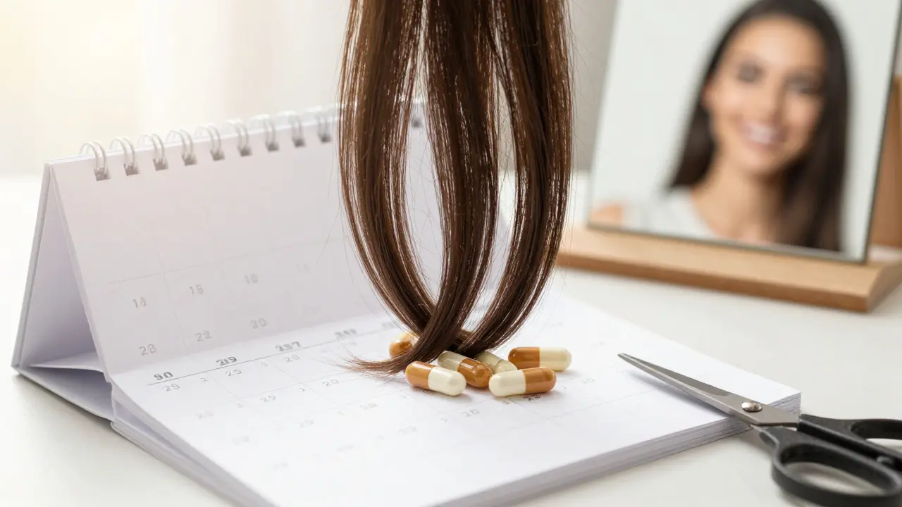 Kalendář s růstem vlasů za 90 dní a klíčové doplňky