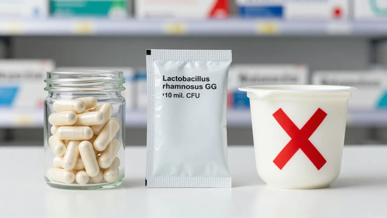 Tři formy přípravků s laktobacily 6: kapsle, prášek a jogurt s křížkem – srovnání efektivity.