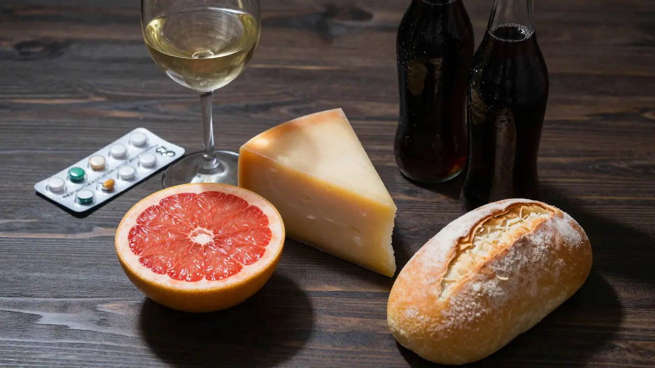 Potraviny rizikové pro léky na depresi