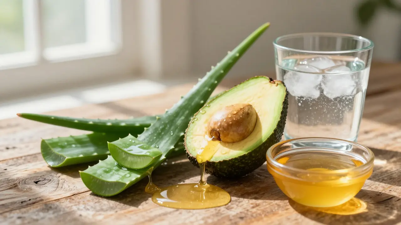 Přírodní ingredience pro hydrataci: aloe, avokádo a med